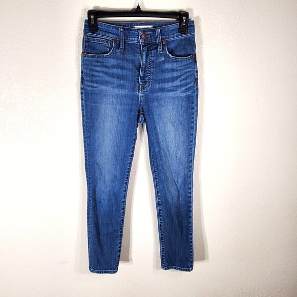 Madewell Womans Size 24 Curvy High-Rise Skinny Crop Jeans Denim 26x25 - Picture 14 of 15